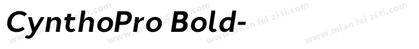 CynthoPro Bold字体转换